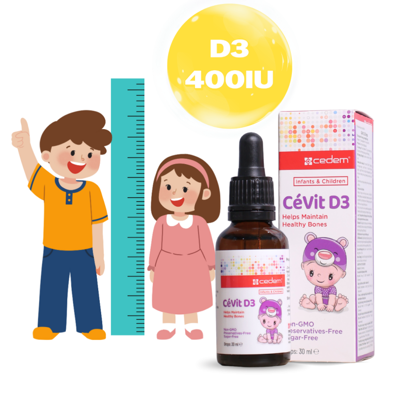 Bổ sung vitamin D3 Cho Bé Cevit D3