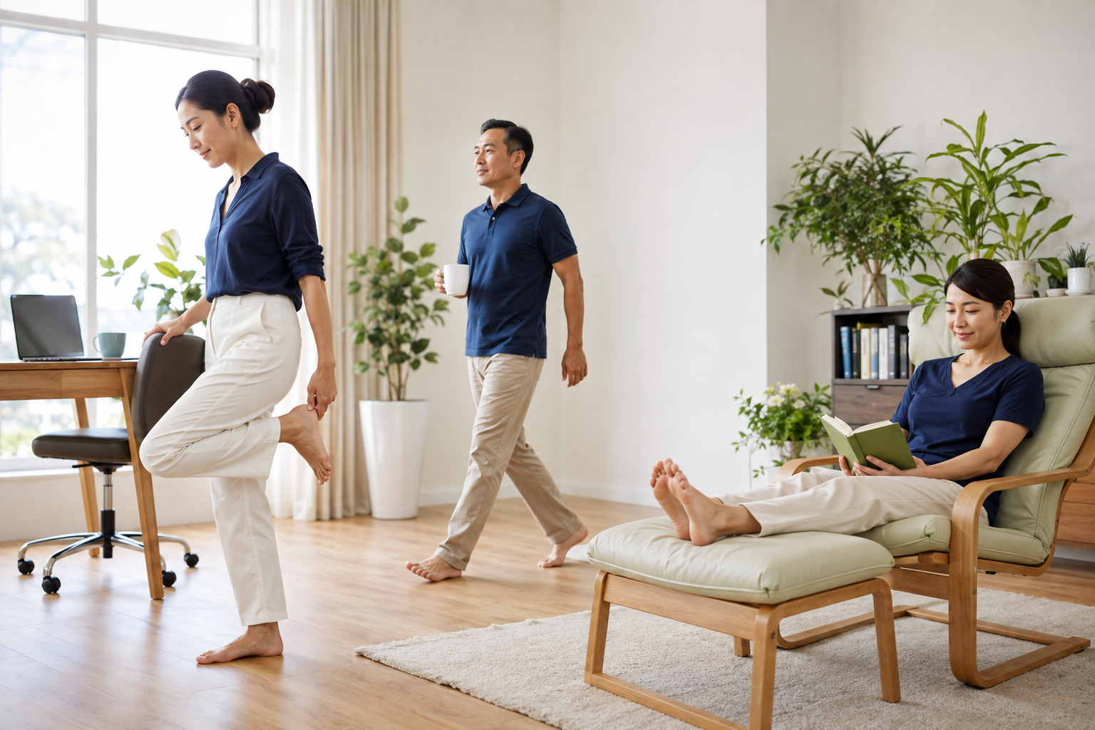 Các thói quen vận động và chăm sóc đôi chân